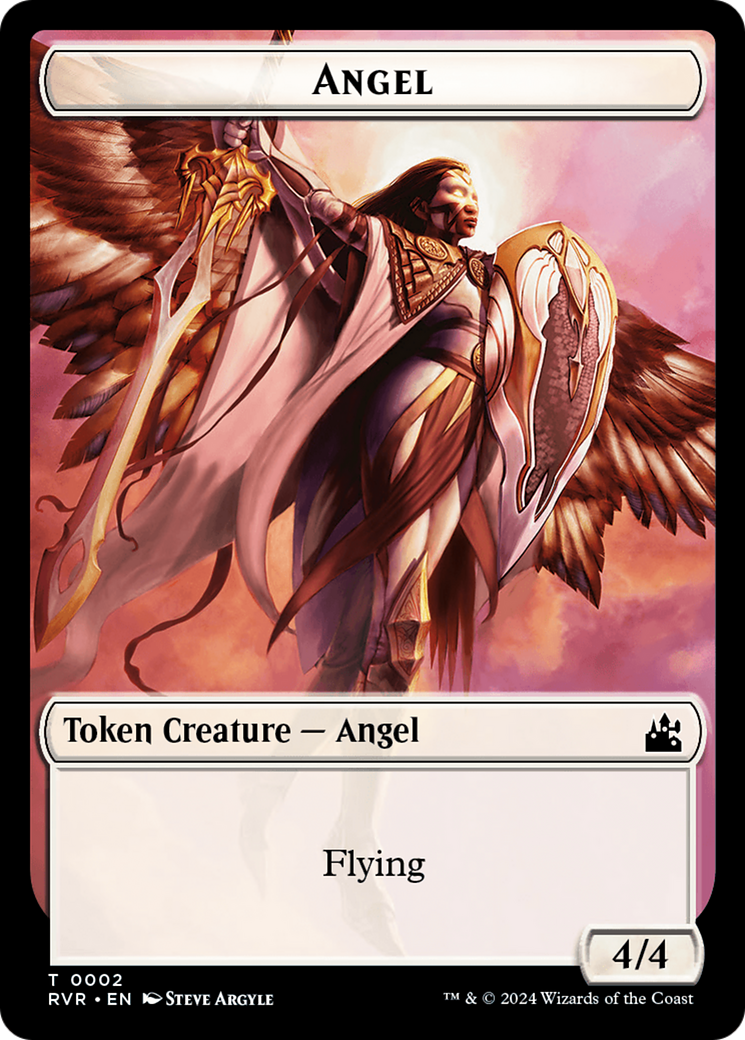 Goblin (0008) // Angel (0002) Double-Sided Token [Ravnica Remastered Tokens] | Card Citadel