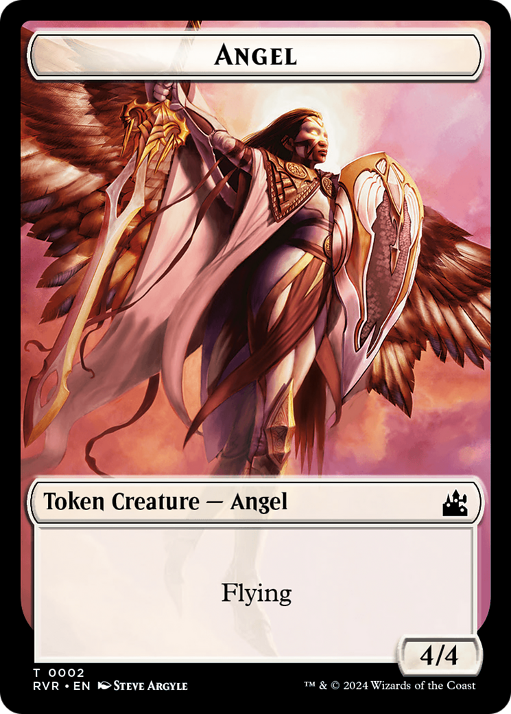Saproling // Angel (0002) Double-Sided Token [Ravnica Remastered Tokens] | Card Citadel
