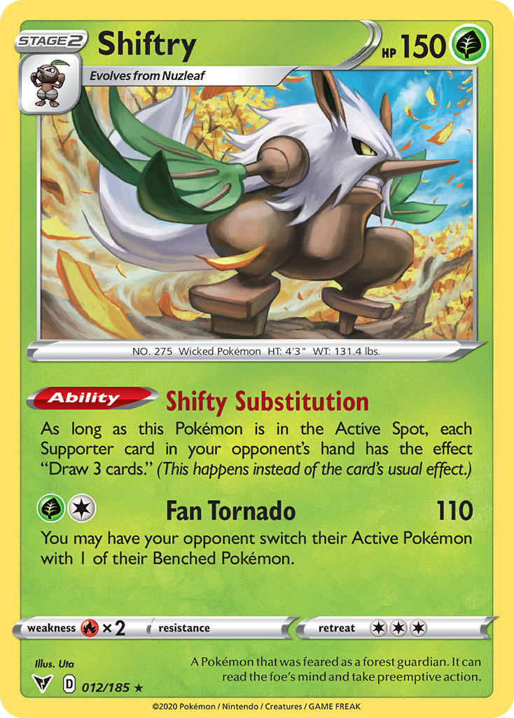 Shiftry (012/185) [Sword & Shield: Vivid Voltage] | Card Citadel