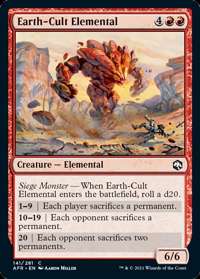 Earth-Cult Elemental [Dungeons & Dragons: Adventures in the Forgotten Realms] | Card Citadel