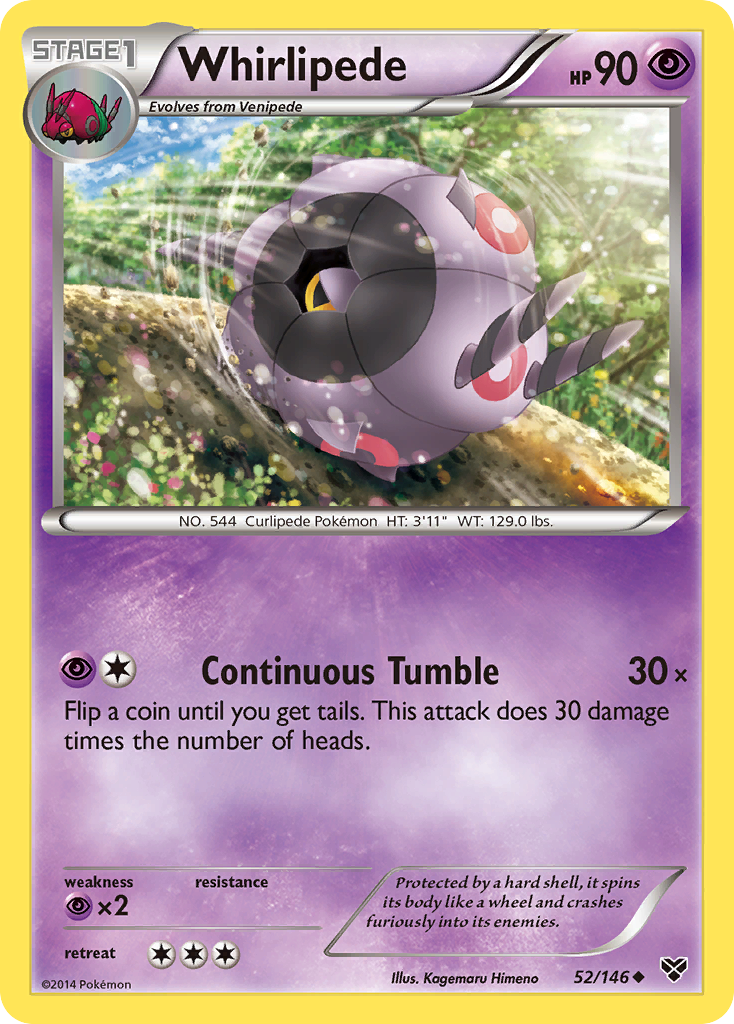 Whirlipede (52/146) [XY: Base Set] | Card Citadel