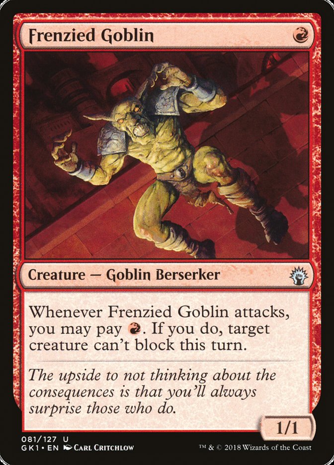 Frenzied Goblin [GRN Guild Kit] | Card Citadel