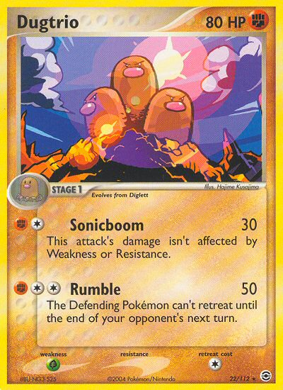 Dugtrio (22/112) [EX: FireRed & LeafGreen] | Card Citadel