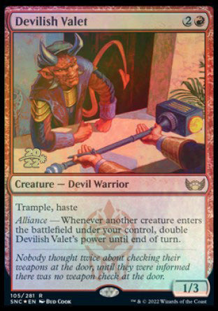 Devilish Valet [Streets of New Capenna Prerelease Promos] | Card Citadel