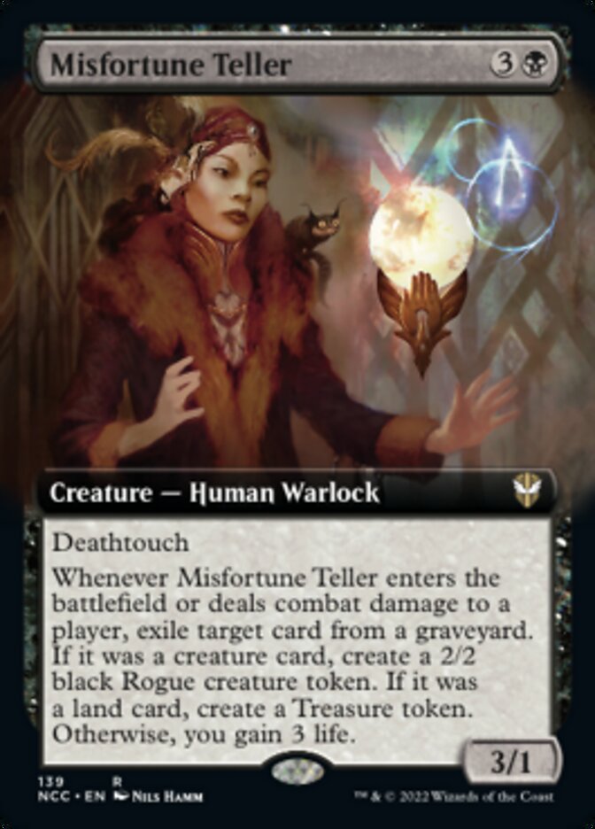 Misfortune Teller (Extended Art) [Streets of New Capenna Commander] | Card Citadel