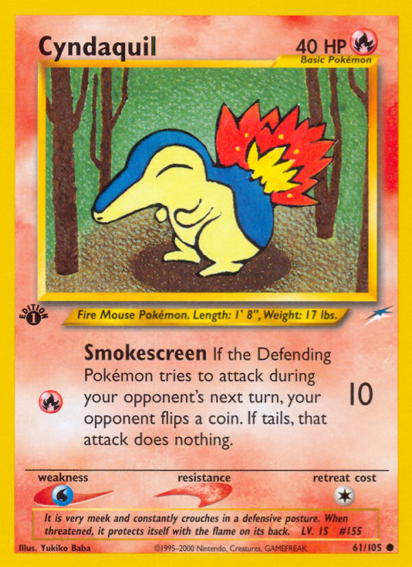 Cyndaquil (61/105) [Neo Destiny 1st Edition] | Card Citadel