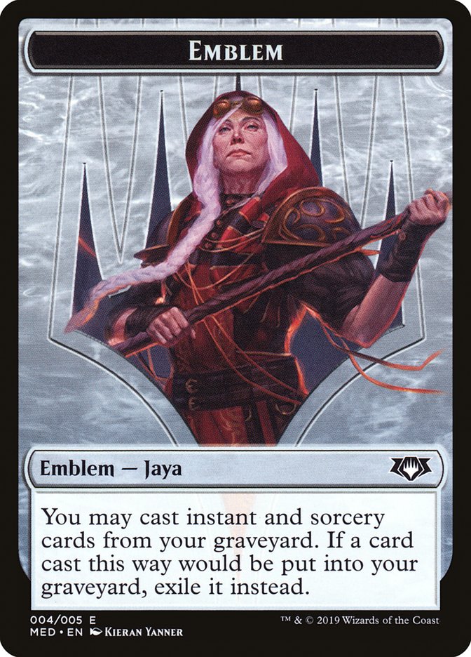 Emblem -  Jaya Ballard [Mythic Edition Tokens] | Card Citadel