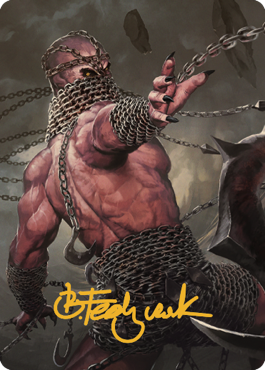 Chain Devil Art Card (Gold-Stamped Signature) [Commander Legends: Battle for Baldur's Gate Art Series] | Card Citadel