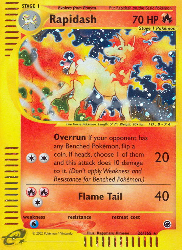 Rapidash (26/165) [Expedition: Base Set] | Card Citadel