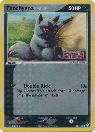 Poochyena (58/108) (Stamped) [EX: Power Keepers] | Card Citadel