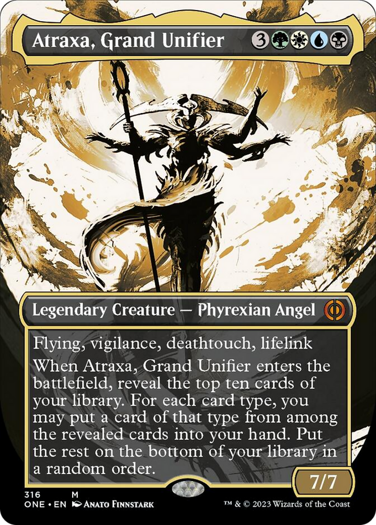 Atraxa, Grand Unifier (Borderless Ichor) [Phyrexia: All Will Be One] | Card Citadel