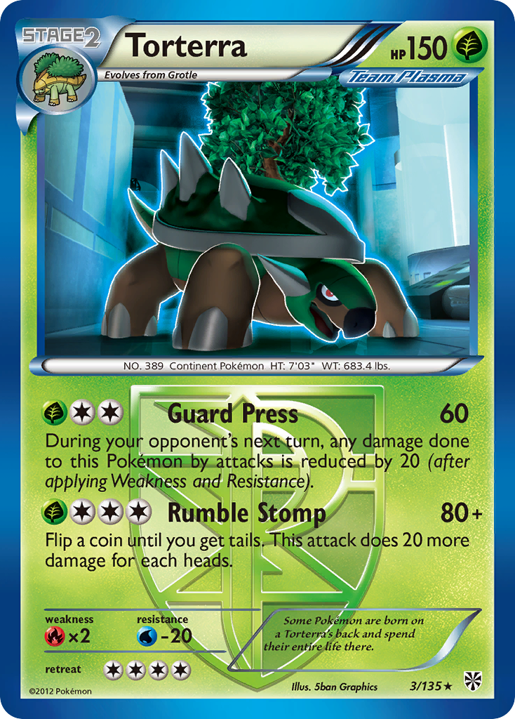 Torterra (3/135) [Black & White: Plasma Storm] | Card Citadel