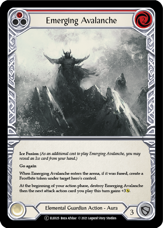 Emerging Avalanche (Red) [U-ELE025] Unlimited Normal | Card Citadel