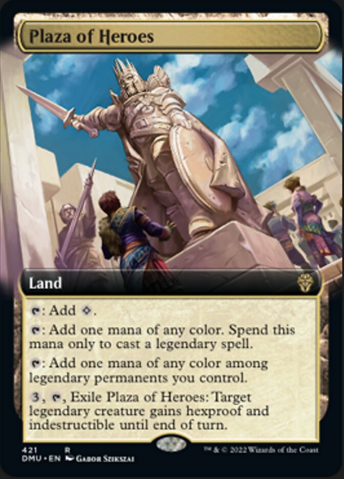 Plaza of Heroes (Extended Art) [Dominaria United] | Card Citadel