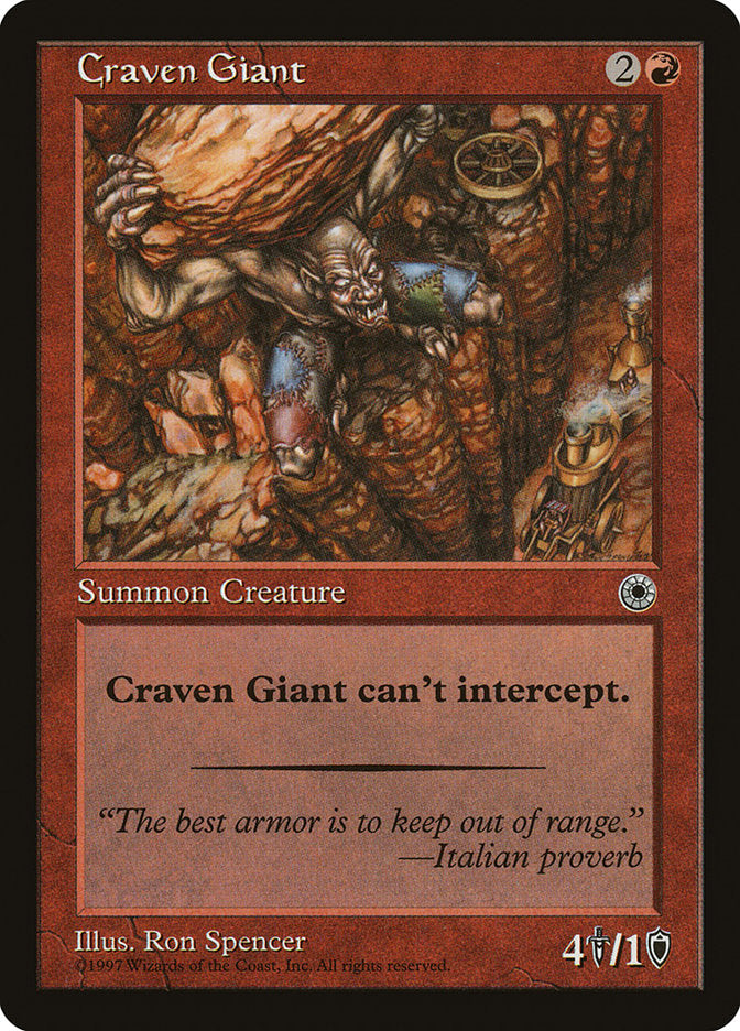 Craven Giant [Portal] | Card Citadel