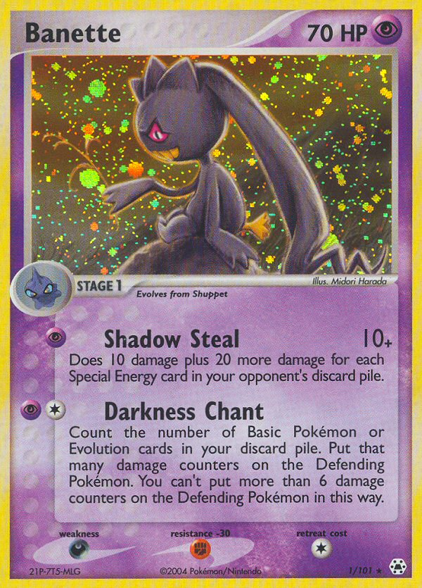 Banette (1/101) [EX: Hidden Legends] | Card Citadel