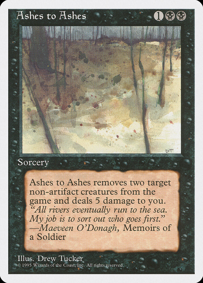 Ashes to Ashes [Fourth Edition] | Card Citadel