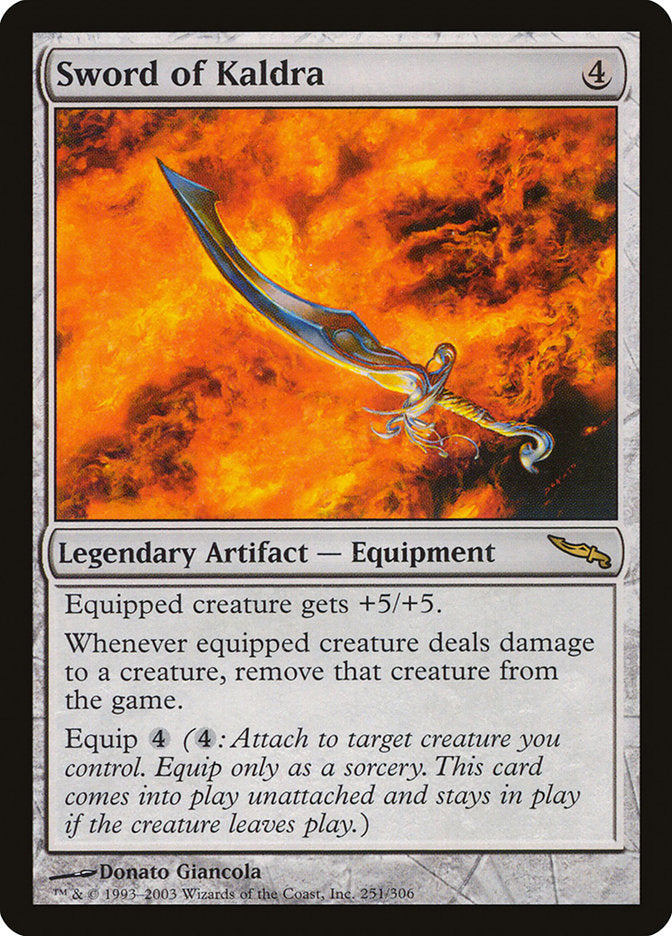 Sword of Kaldra [Mirrodin] | Card Citadel