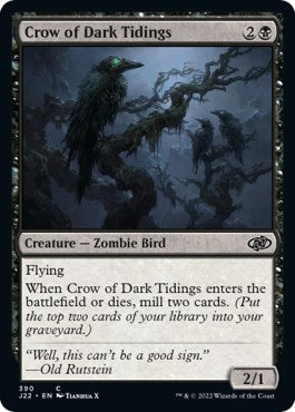 Crow of Dark Tidings [Jumpstart 2022] | Card Citadel