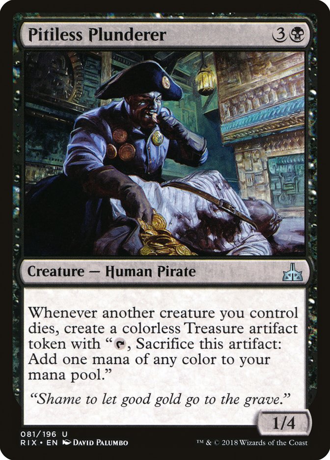 Pitiless Plunderer [Rivals of Ixalan] | Card Citadel