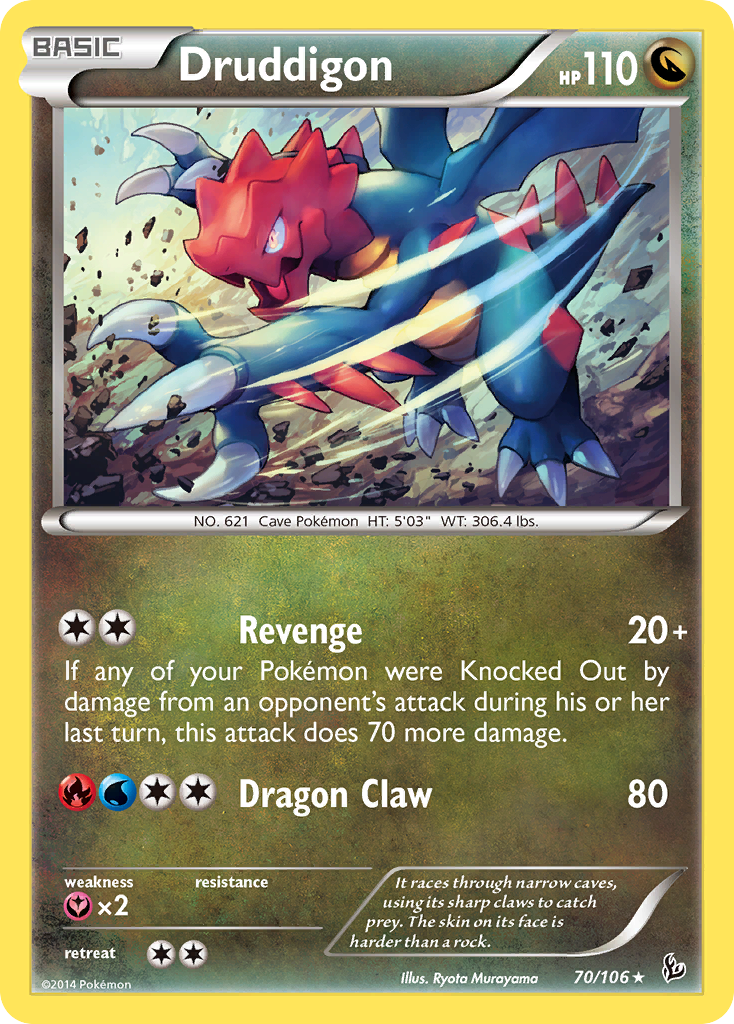 Druddigon (70/106) [XY: Flashfire] | Card Citadel