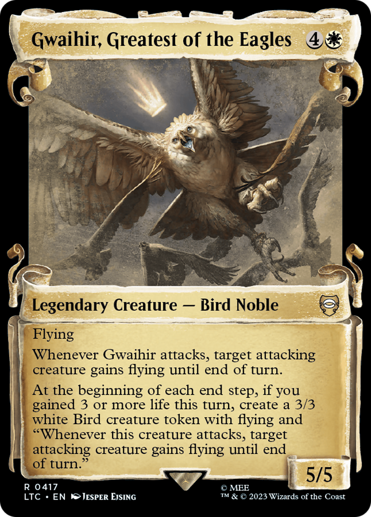 Gwaihir, Greatest of the Eagles [The Lord of the Rings: Tales of Middle-Earth Commander Showcase Scrolls] | Card Citadel