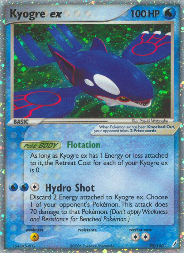 Kyogre ex (95/100) [EX: Crystal Guardians] | Card Citadel