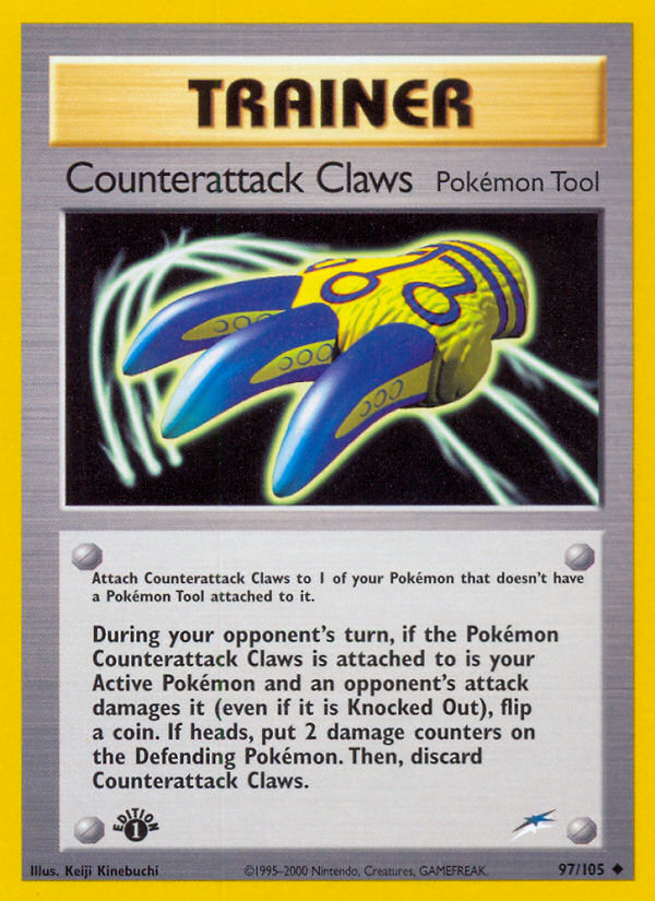 Counterattack Claws (97/105) [Neo Destiny 1st Edition] | Card Citadel