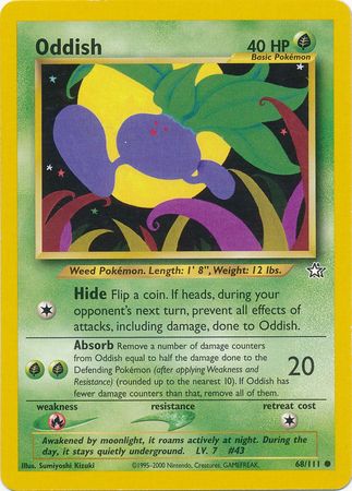 Oddish (68/111) [Neo Genesis Unlimited] | Card Citadel