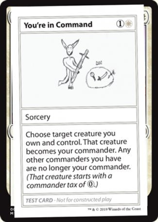 You're in Command (2021 Edition) [Mystery Booster Playtest Cards] | Card Citadel