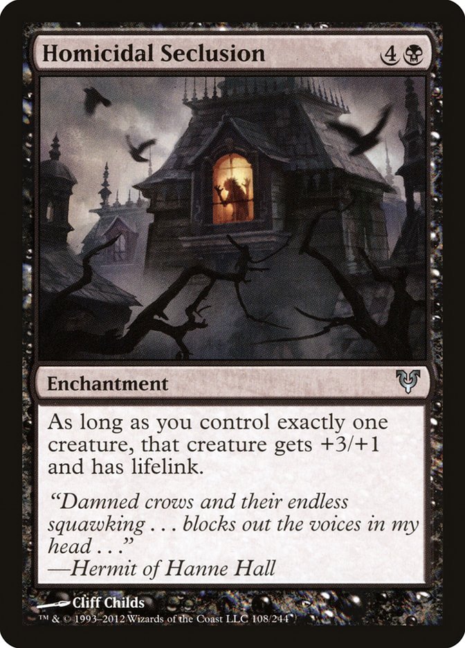 Homicidal Seclusion [Avacyn Restored] | Card Citadel