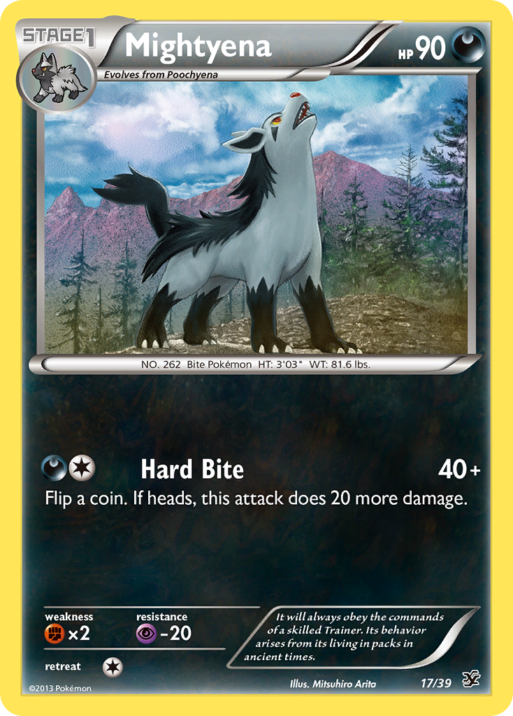 Mightyena (17/39) [XY: Kalos Starter Set] | Card Citadel