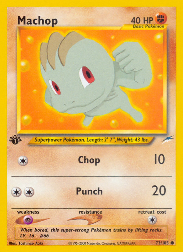 Machop (73/105) [Neo Destiny 1st Edition] | Card Citadel