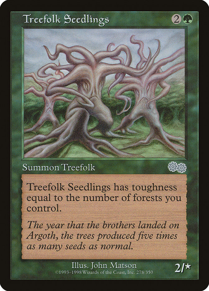 Treefolk Seedlings [Urza's Saga] | Card Citadel
