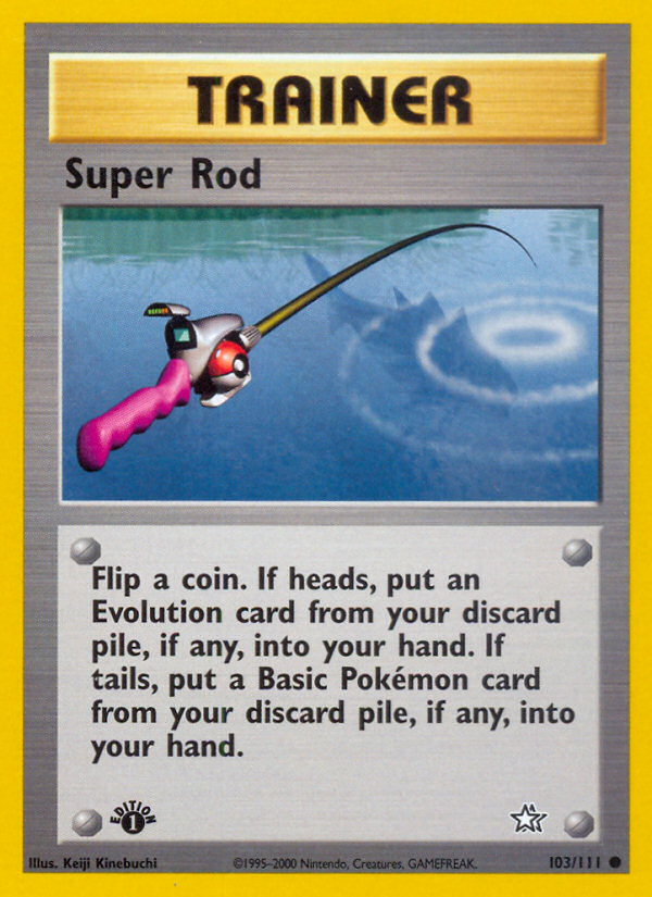 Super Rod (103/111) [Neo Genesis 1st Edition] | Card Citadel