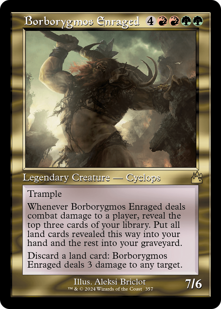 Borborygmos Enraged (Retro Frame) [Ravnica Remastered] | Card Citadel