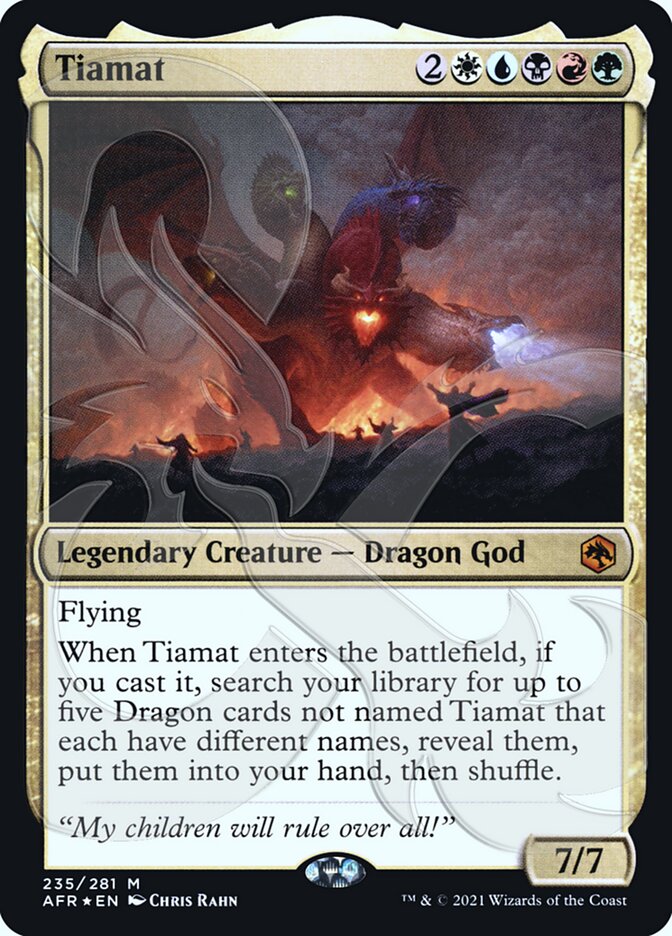 Tiamat (Ampersand Promo) [Dungeons & Dragons: Adventures in the Forgotten Realms Promos] | Card Citadel