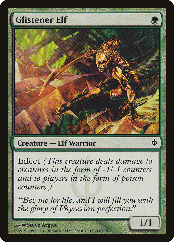 Glistener Elf [New Phyrexia] | Card Citadel