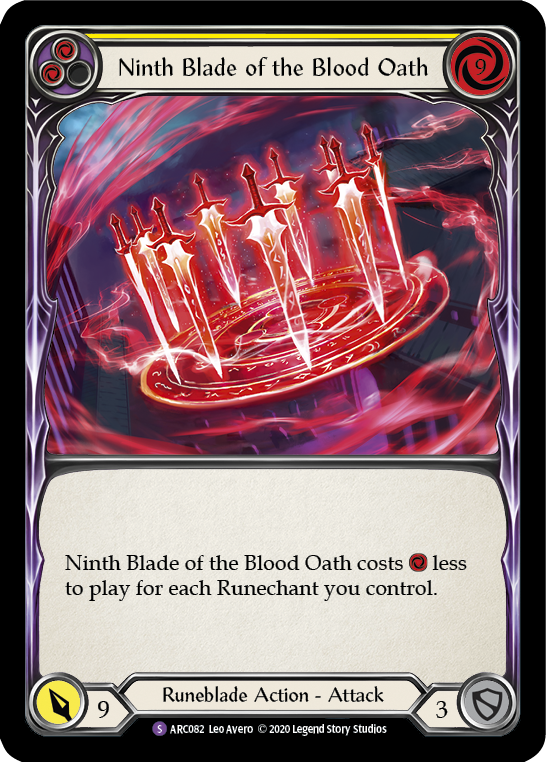 Ninth Blade of the Blood Oath [ARC082] Unlimited Rainbow Foil | Card Citadel