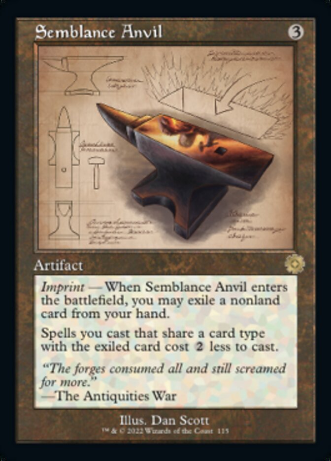 Semblance Anvil (Retro Schematic) [The Brothers' War Retro Artifacts] | Card Citadel
