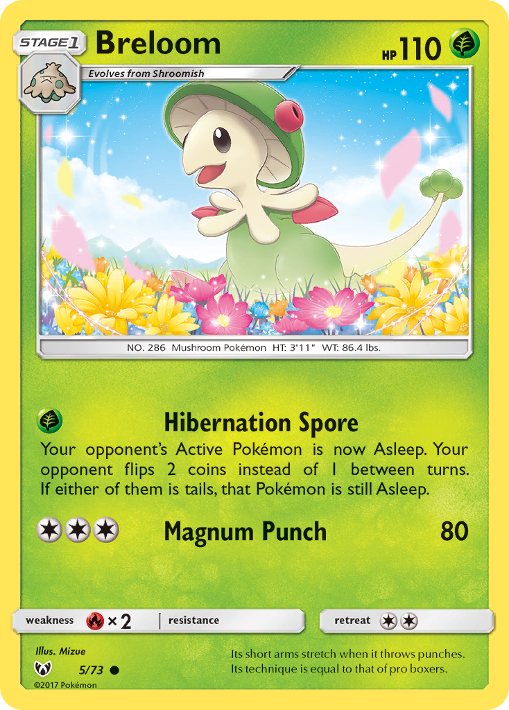 Breloom (5/73) [Sun & Moon: Shining Legends] | Card Citadel