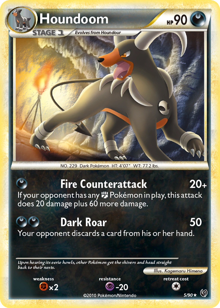 Houndoom (5/90) [HeartGold & SoulSilver: Undaunted] | Card Citadel