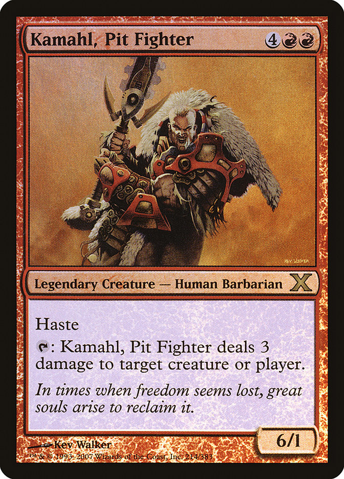 Kamahl, Pit Fighter (Premium Foil) [Tenth Edition] | Card Citadel