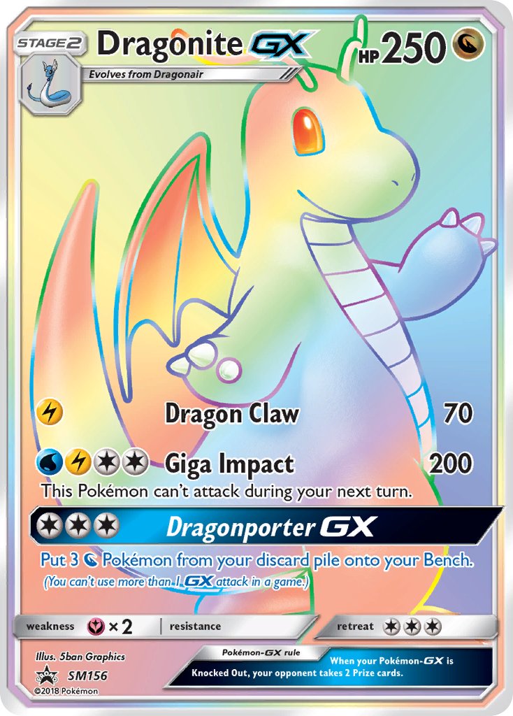 Dragonite GX (SM156) (Jumbo Card) [Sun & Moon: Black Star Promos] | Card Citadel