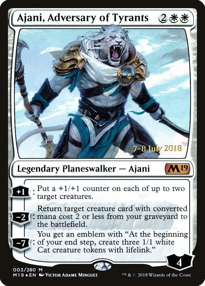 Ajani, Adversary of Tyrants [Core Set 2019 Promos] | Card Citadel