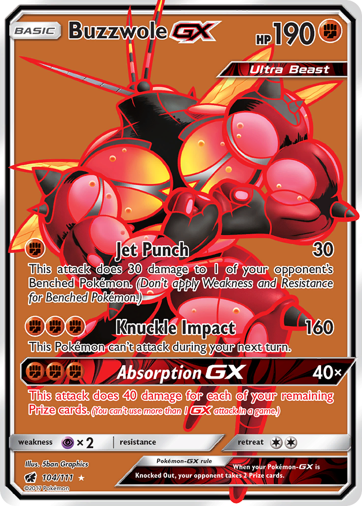 Buzzwole GX (104/111) [Sun & Moon: Crimson Invasion] | Card Citadel