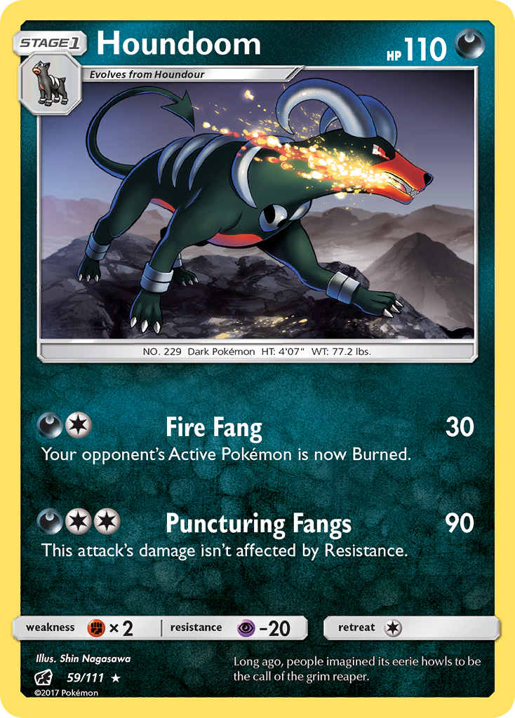 Houndoom (59/111) [Sun & Moon: Crimson Invasion] | Card Citadel