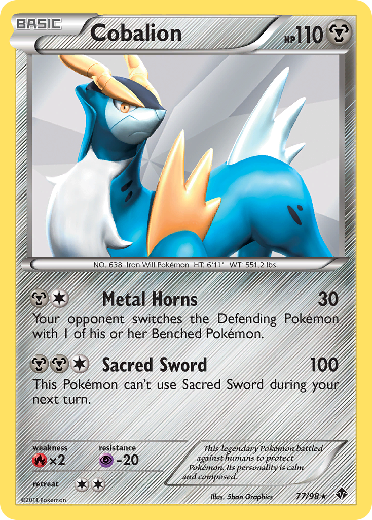 Cobalion (77/98) [Black & White: Emerging Powers] | Card Citadel