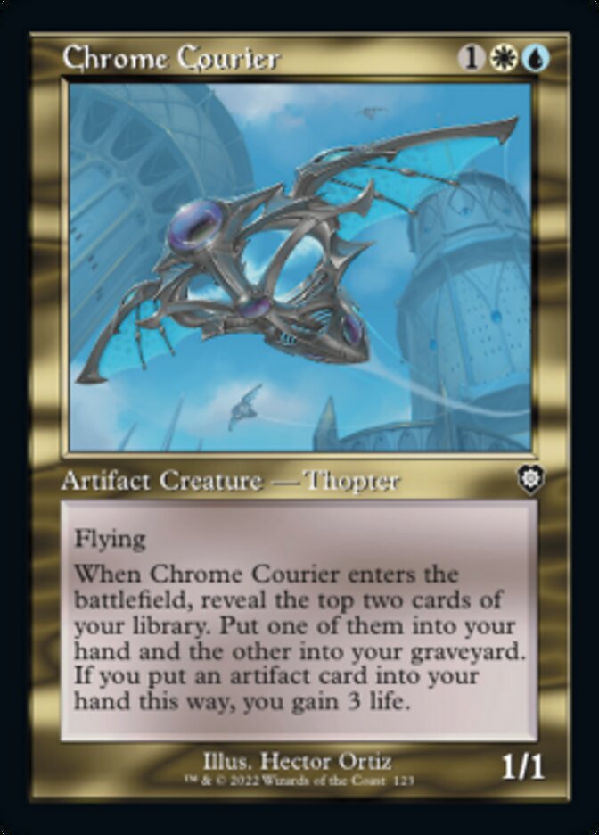 Chrome Courier (Retro) [The Brothers' War Commander] | Card Citadel