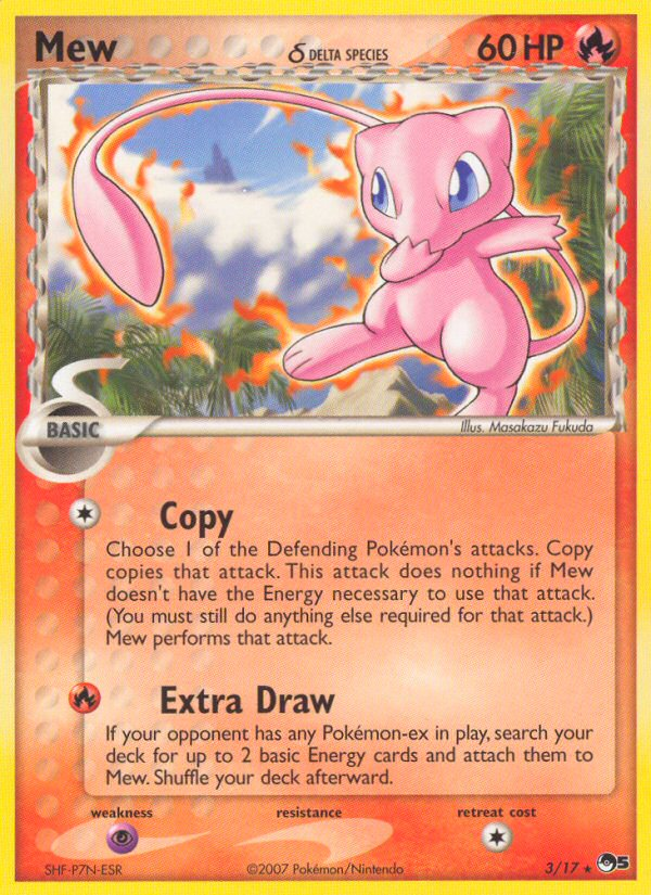 Mew (3/17) (Delta Species) [POP Series 5] | Card Citadel